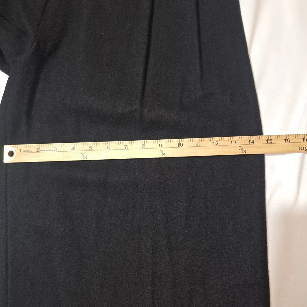 Frances Valentine Pants Women‎ 16 Black Bossy Wide Leg 100% Wool NEW